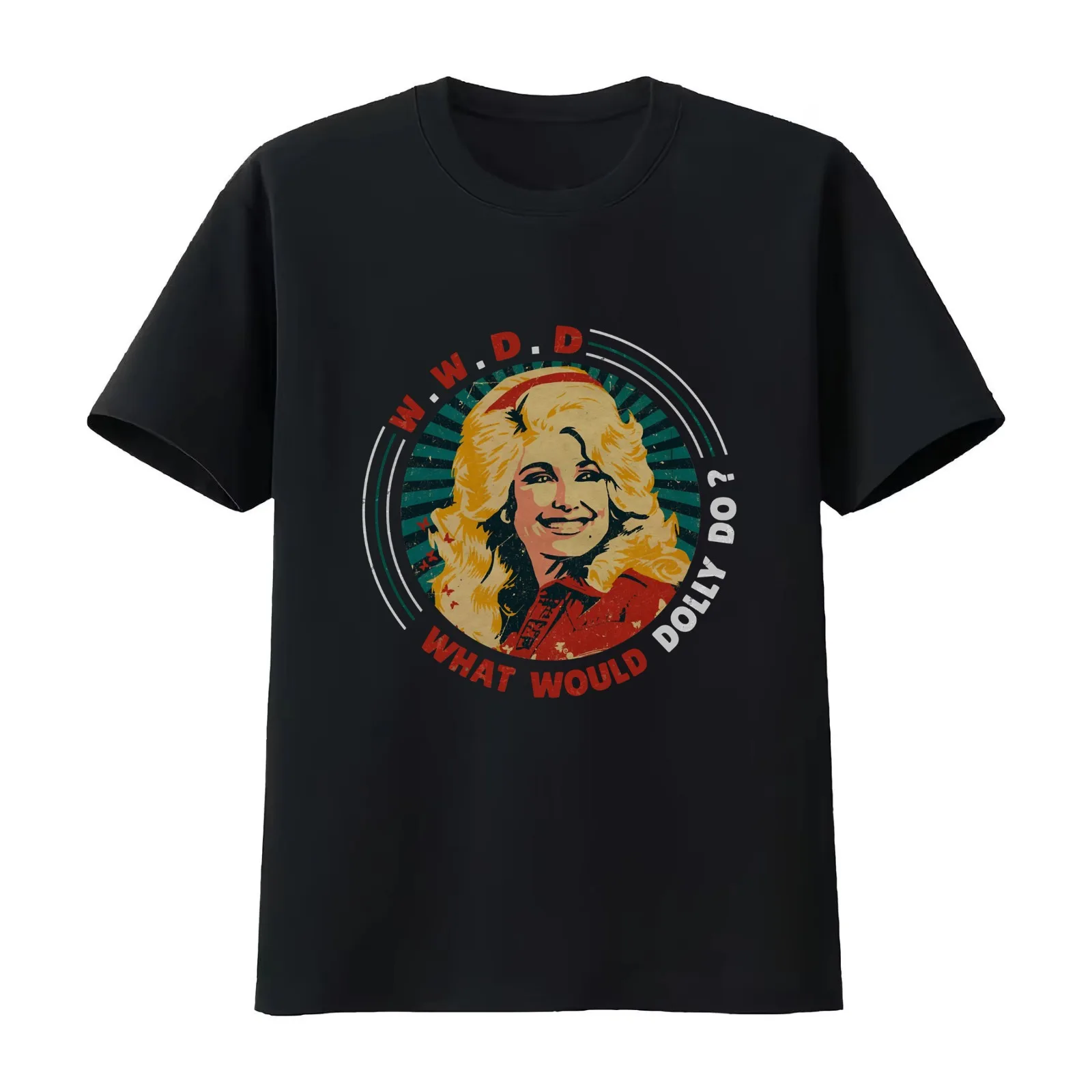 vintage Dolly Parton W.W.D.D What Would Dolly Do T-Shirt Summer Casual Cotton Tee Oversized Streetwear Tops Unisex Men Women