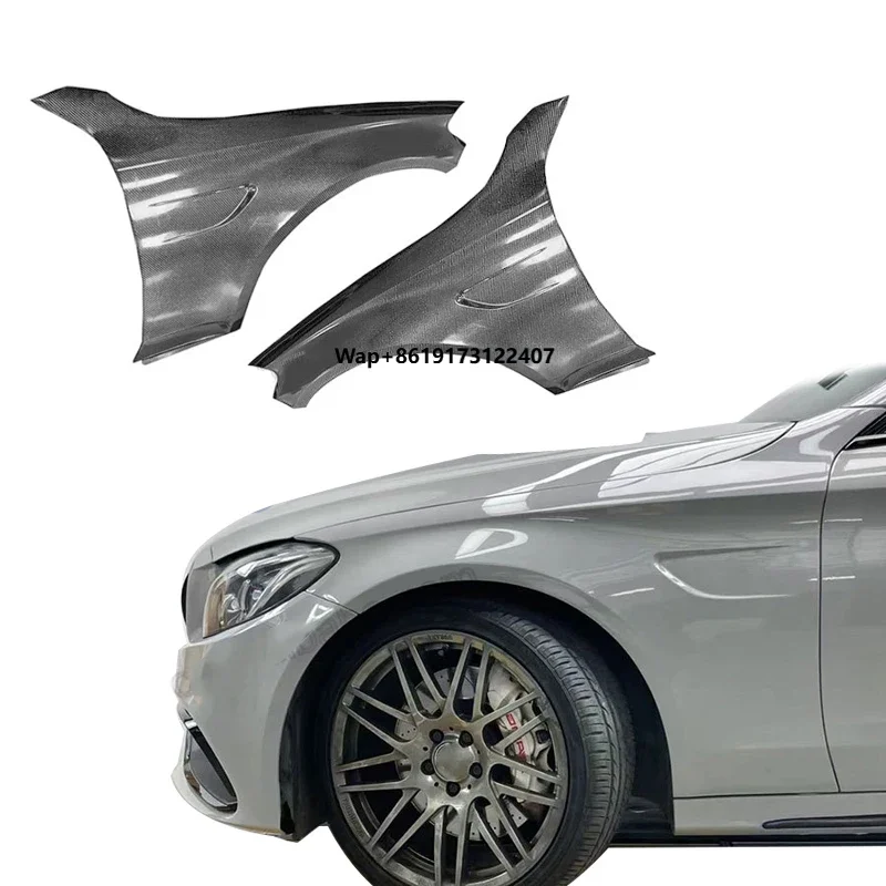 

Customized Carbon Fiber Fender Upgrade for C-Class W205 C63 Sedan Real Carbon Front Side Car Fenders