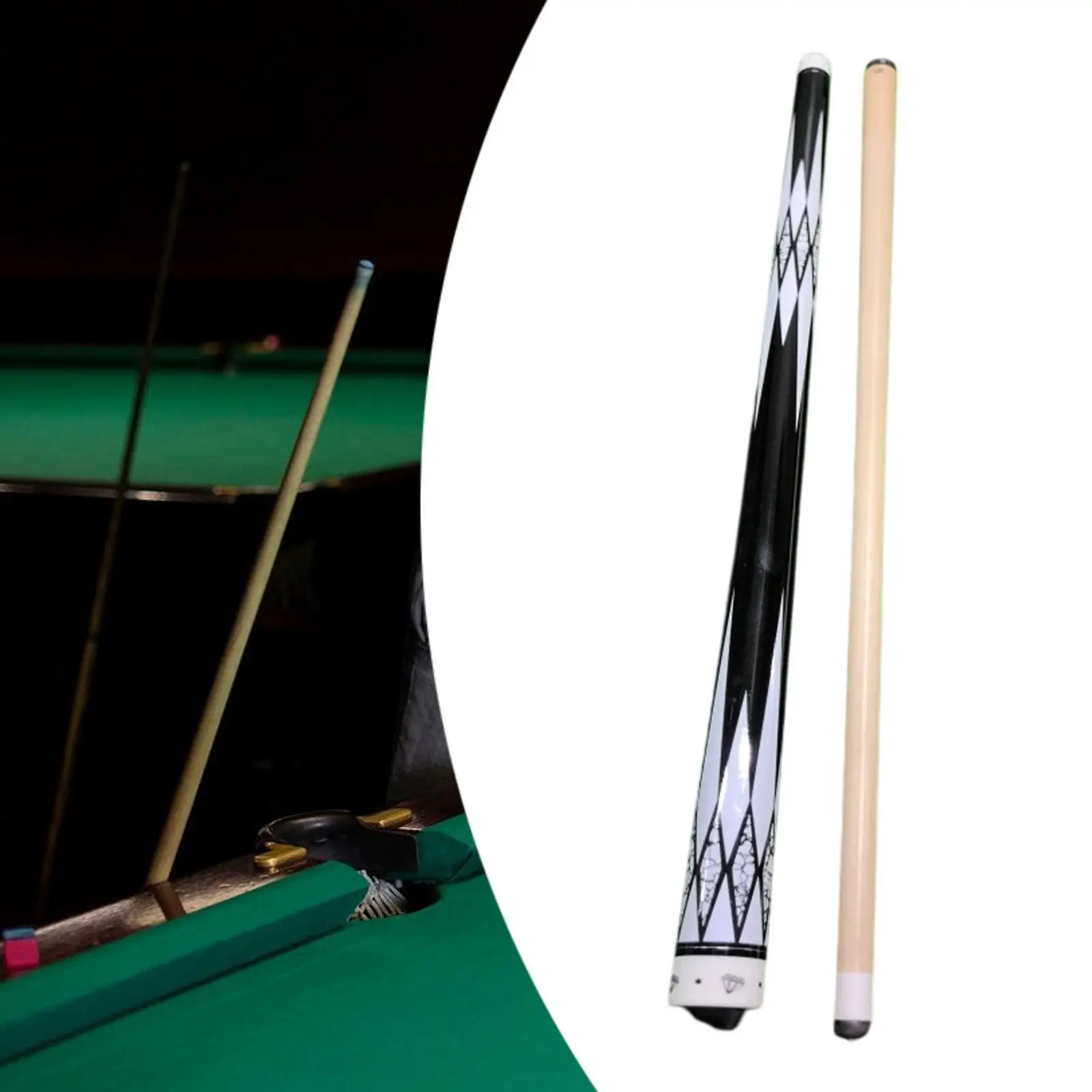 

Hard Maple Billiard Cue Stick 1/2 Split 13mm Tip Professional Pool Stick for Billiards Training Use
