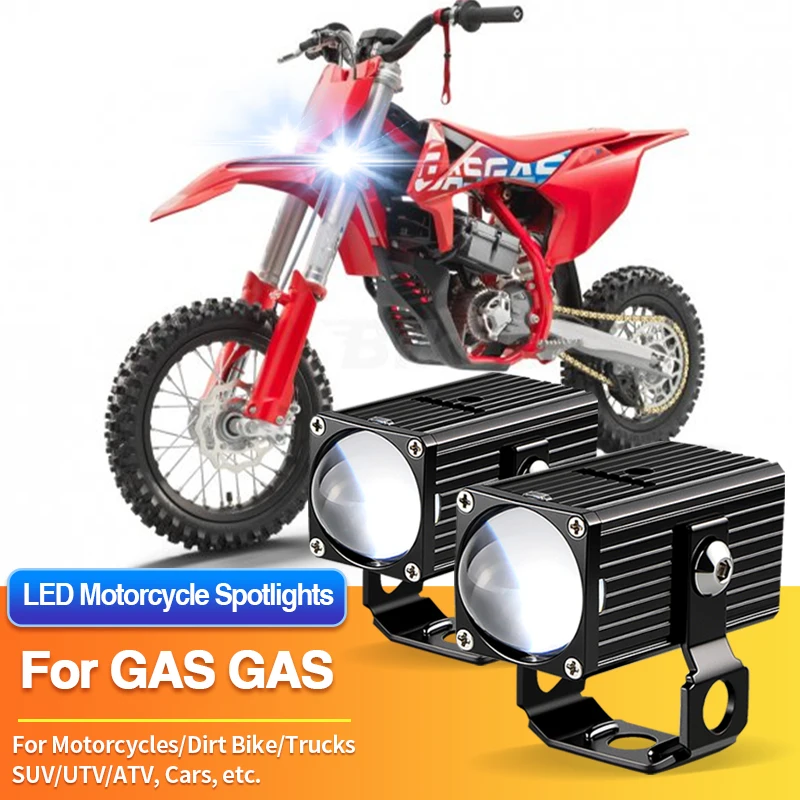 

1/2PCS Universal Motorcycles Headlight LED Fog Light White Spotlights for GAS GAS EX350 F/EX450 F/MC-E 3/MC-E 5/MC50/MC65
