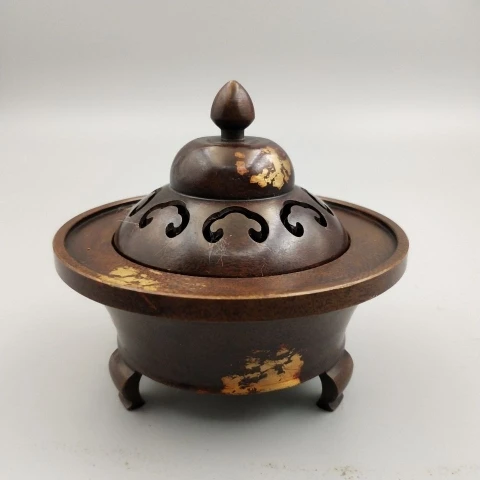 

Bronze copper ornaments, Seiko bronze, gold point, copper incense burner, smoker, gourd stove, ancient type