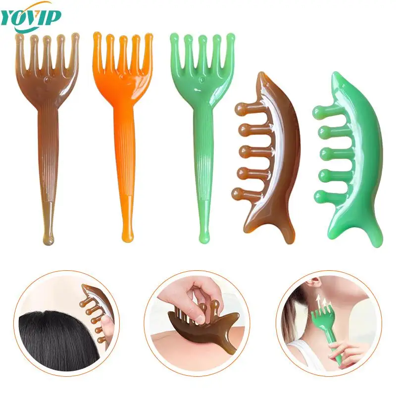 

Scalp Relaxation Massage Comb Head Facial Body Relax Slimming Massager Gua Sha Physiotherapy Dredging Meridian Massage Tool