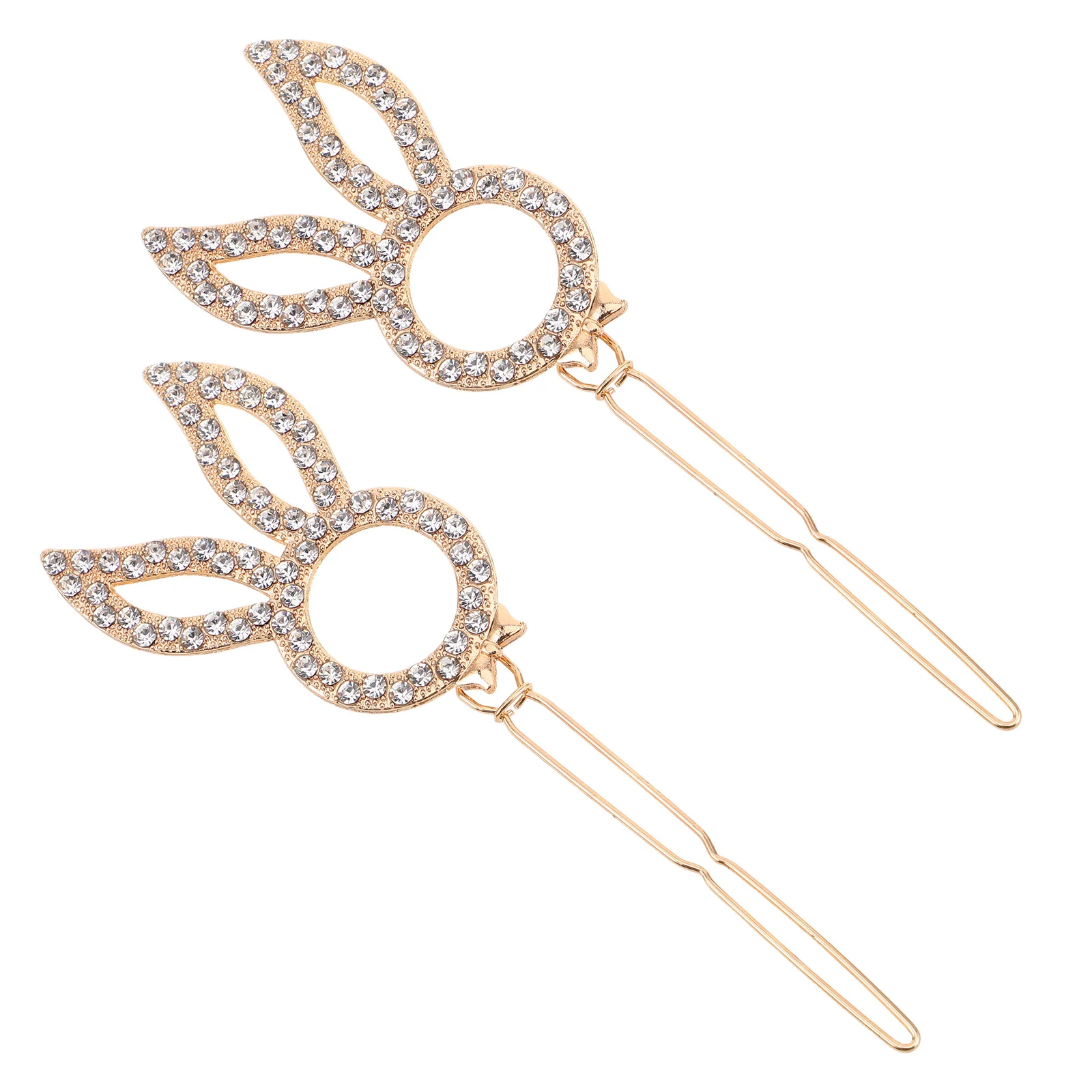 

2 Pcs Hairpin Accessories Girl Elegant for Women Teens Golden Girls Cute Aesthetic