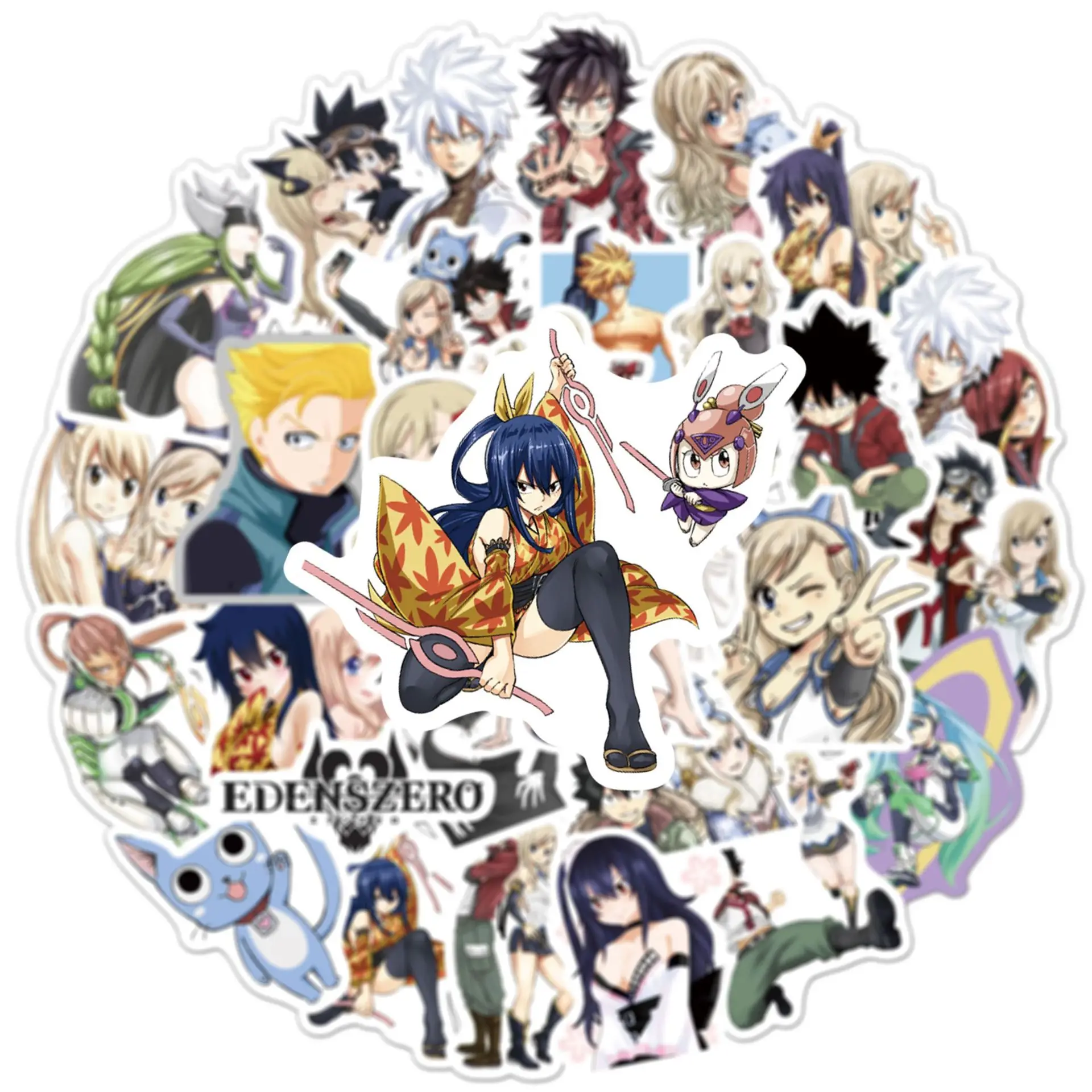 50 قطعة EDENS صفر الكتابة على الجدران ملصقات زجاجة ماء الكمبيوتر المحمول الهاتف دراجة حقيبة أمتعة سكيت الأطفال الكبار ملصق #2