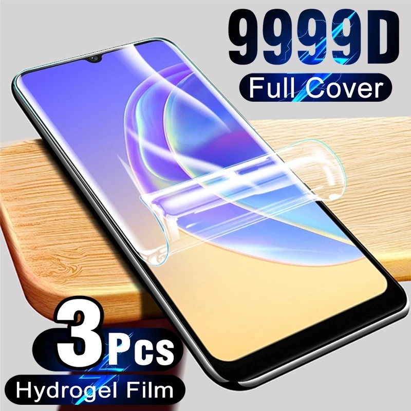 3PCS Hydrogel Film for Vivo Y35 4G 5G Y35m Y78 Plus Y36 Y56 Y02t Y02A Y100 Y100A Y11 2023 T2 X Screen Protector Protective Film 