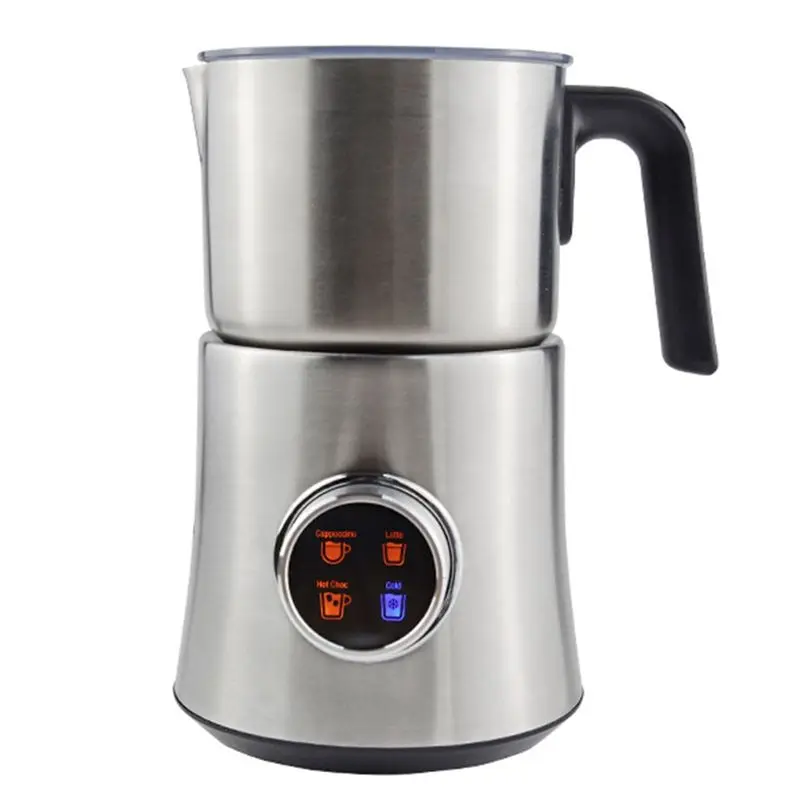 A56T-Milk Frother Electric Detachable Design, Automatic Warm/Cold Foam Maker, Large Capacity Hot Chocolate Machine US Plug