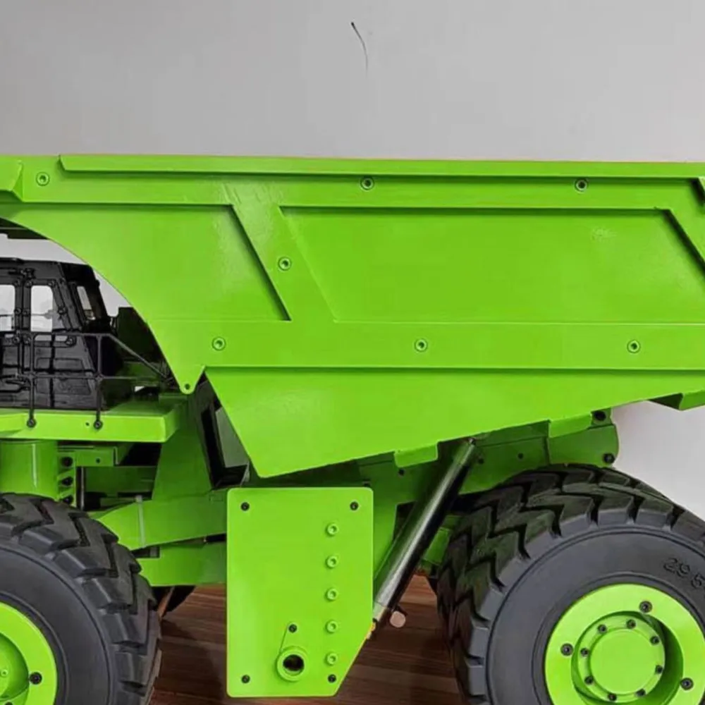 Caminhão de mineração de controle de rádio hidráulico 1/20 793D Flysky I6X RC Dumper Lights Aviso Som Bateria RTR para modelo de escavadeira RC