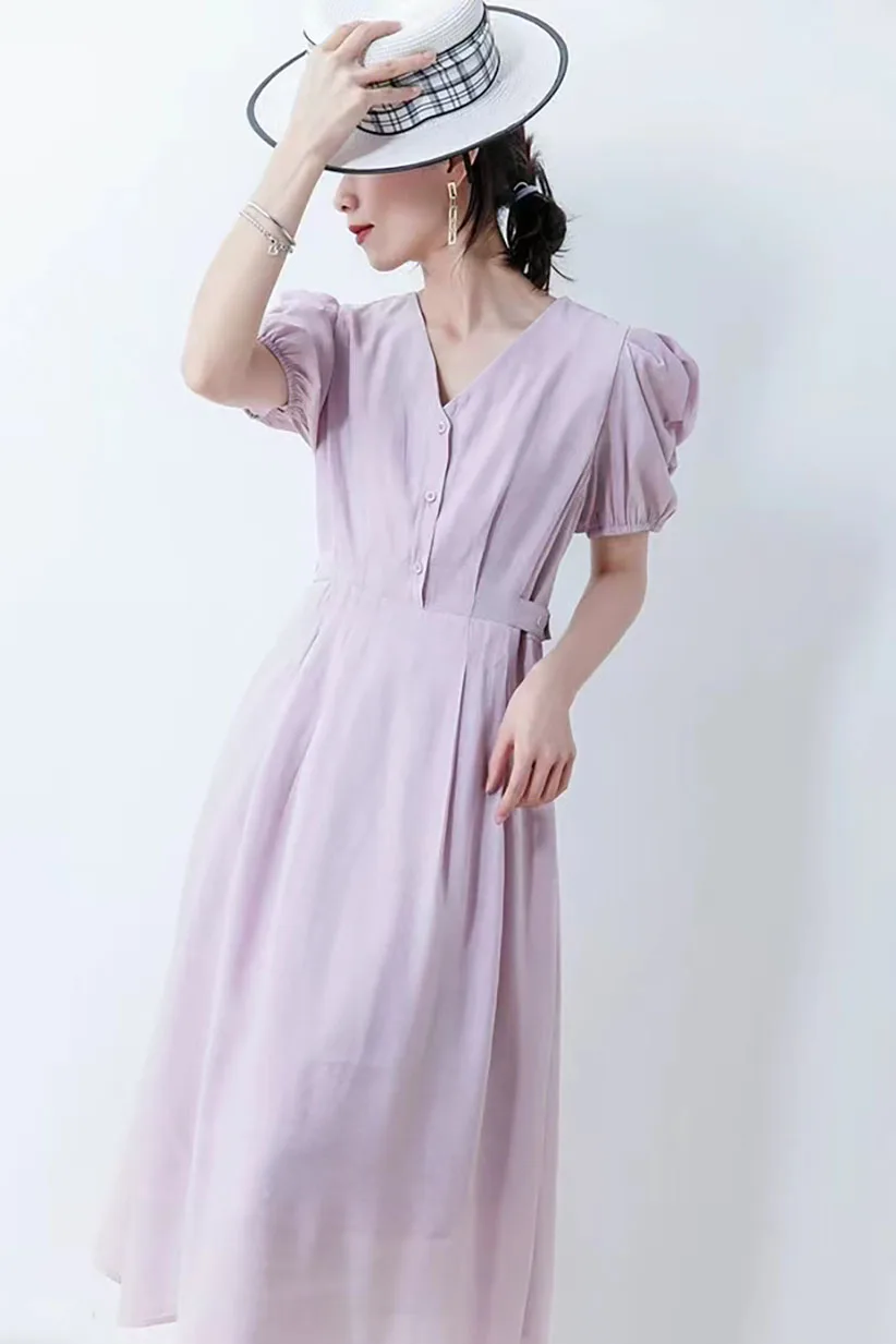 ML size long dress 2024 new women's summer temperament countryside forest style retro soft comfortable fashion dress