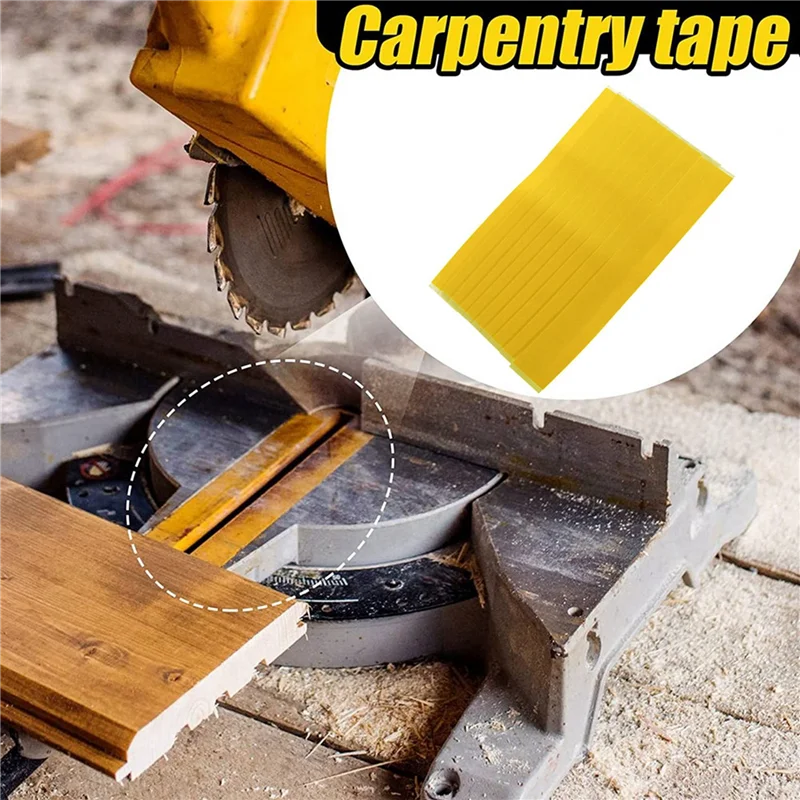 

A26F-20Pcs Zero Space Woodworking Tape Miter Saw Tape For Miter Saw Table Saw PVC Adhesive Strips Positioning Wood Cutting