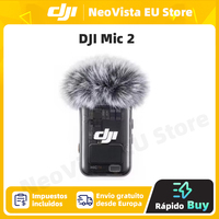 DJI Mic 2 Wireless Microphone with Intelligent Noise Cancelling 32-bit Float Internal Recording Optimized Sound 250m Range