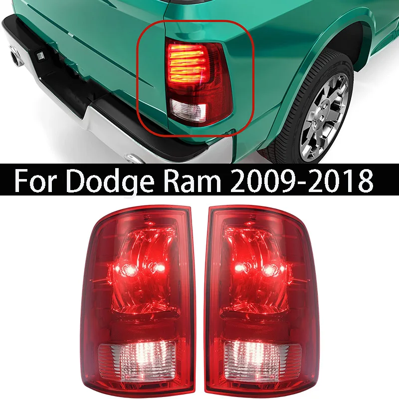 

Car Tail Light Assembly For Dodge Ram 1500 2500 3500 2009-2018 Brake Lamps Tail Lights With Blubs Left+Right