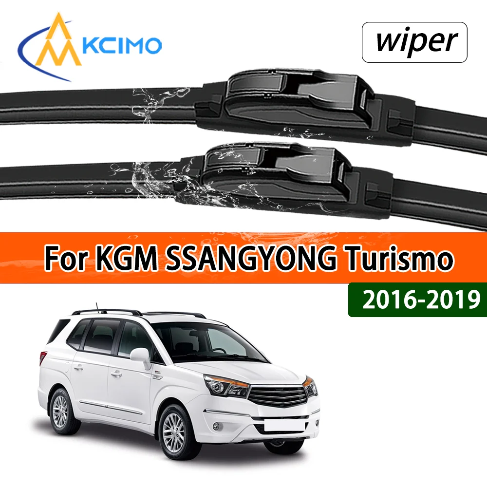 

For KGM SSANGYONG Turismo 2016-2019 2017 2018 Compatible Stable Quiet Front Windshield Wipers Auto Window Replacement Parts