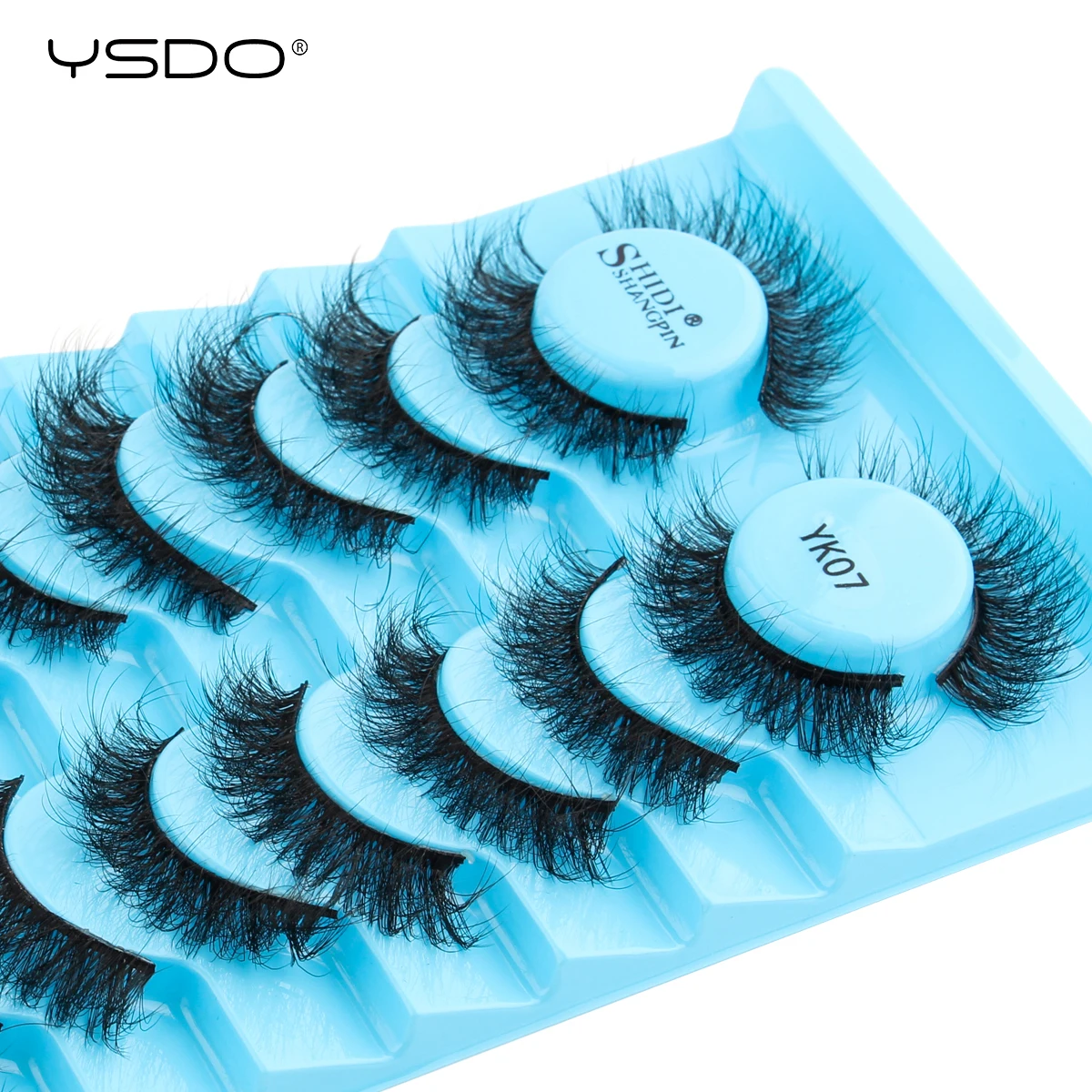 YSDO Russian Strip Lashes 3/10 Pairs Natural 3D Mink Lashes Dramatic Cross False Eyelashes Makeup Half Eyelash Extension Tools