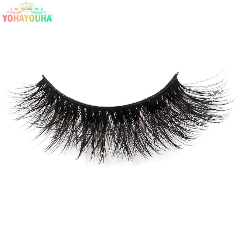 

YOHAYOUHA 7Pairs Cat Eye Natural Look 18mm Long 3d Thick Manga Eyelashes Mink Fluffy Korean Makeup Tools Cluster Lashes Atacado