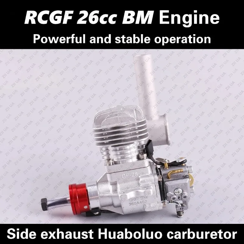 RCGF 26cc BM Two-Stroke Petrol Engine BM for RC Model Airplane Single Cylinder Side Exhaust Natural for RC Airplane