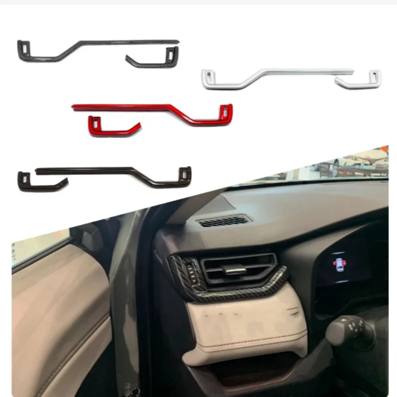 

LHR RHD Stick Center Console Air Conditioning Outlet Vent Trim Car Accessories Decoration Frame 2Pcs For Toyota Rav4 2019 -2023