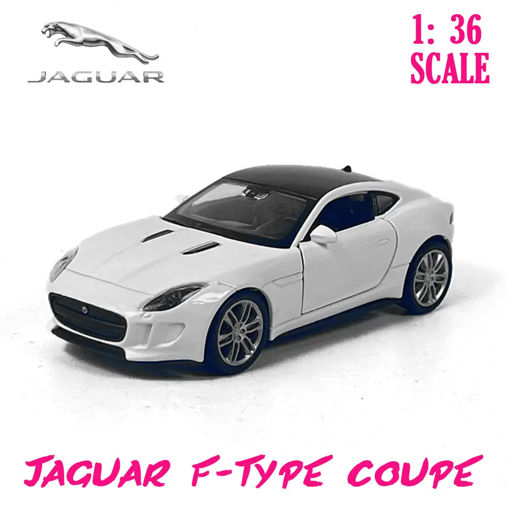 1:36 Car Model jaguar f-type coupe Scale Metal Diecast Replica Home Office Miniature Art Vehicle Hobby Decoration Kid Boy Toy