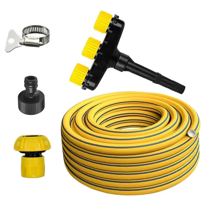 for 10m 1 Inch 3 Layers Reinforced PVC Garden Water Hose Pipe With Hand Garden Sprinkler Set