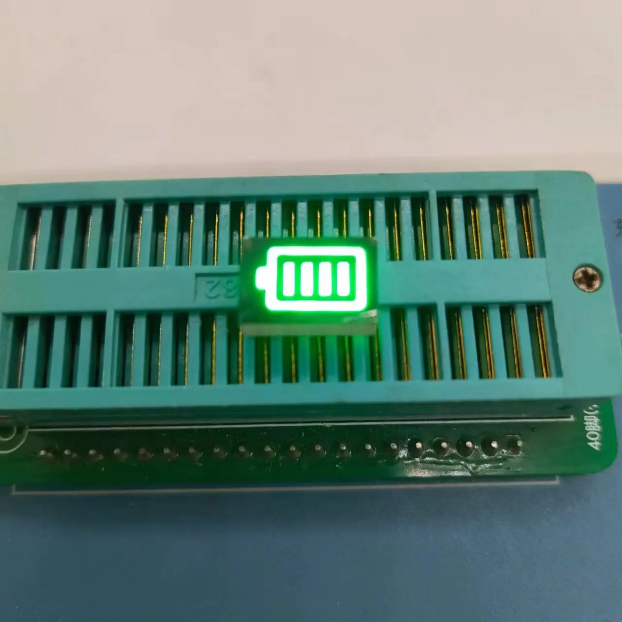 10pcs LED display screen 4-grid battery level indicator 1208 battery nixie tube