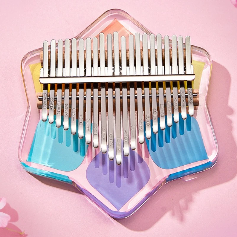 

Acrylic Kalimba Children Beginner Professional Kalimba Adults Practice Small Thumb Piano Portable Keyboard Musical Instruments