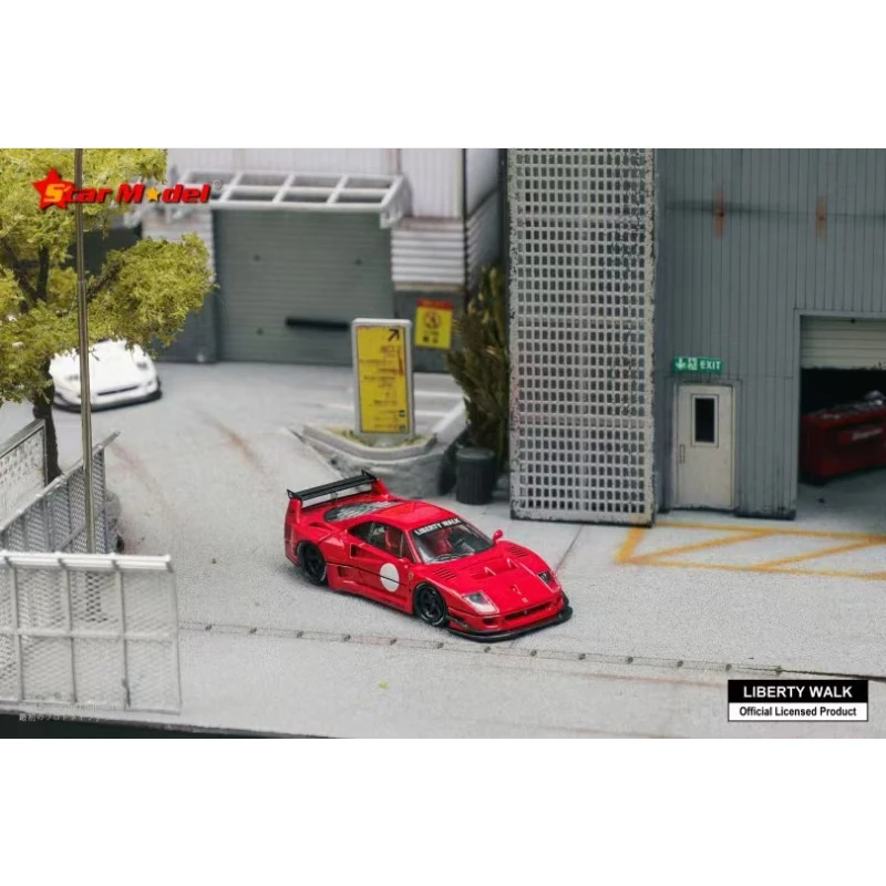 PreSale STAR 1:64 LBWK F40 Opened Hood Diecast Car Model Collect Miniature Toys