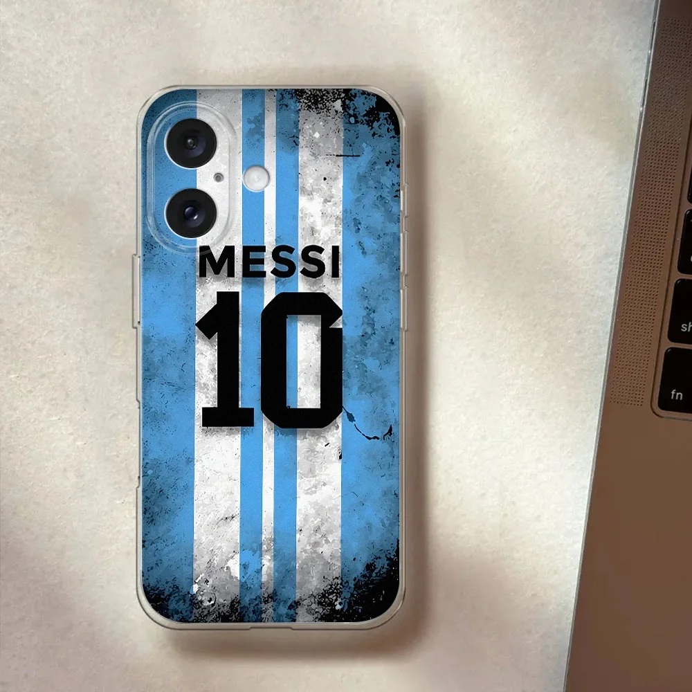 Messi 10 Clear TPU Phone Case For Redmi Note 11 12 13 14 Pro Plus 12 13 13C 4G 5G Anti-fall Shockproof Silicone Soft Lens Cover view 4