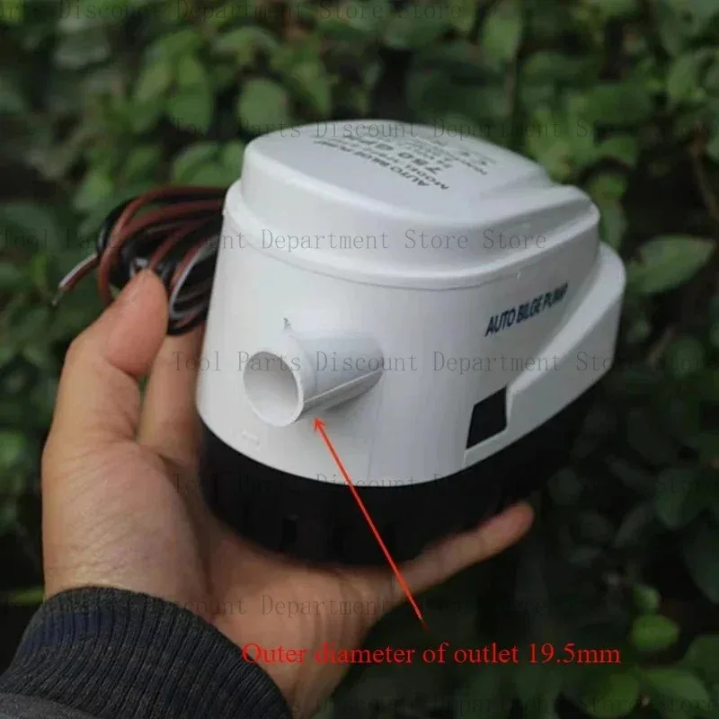 Marinha pequena, iates de bomba de drenagem de esgoto totalmente automática submersível 24V e lanchas rápidas