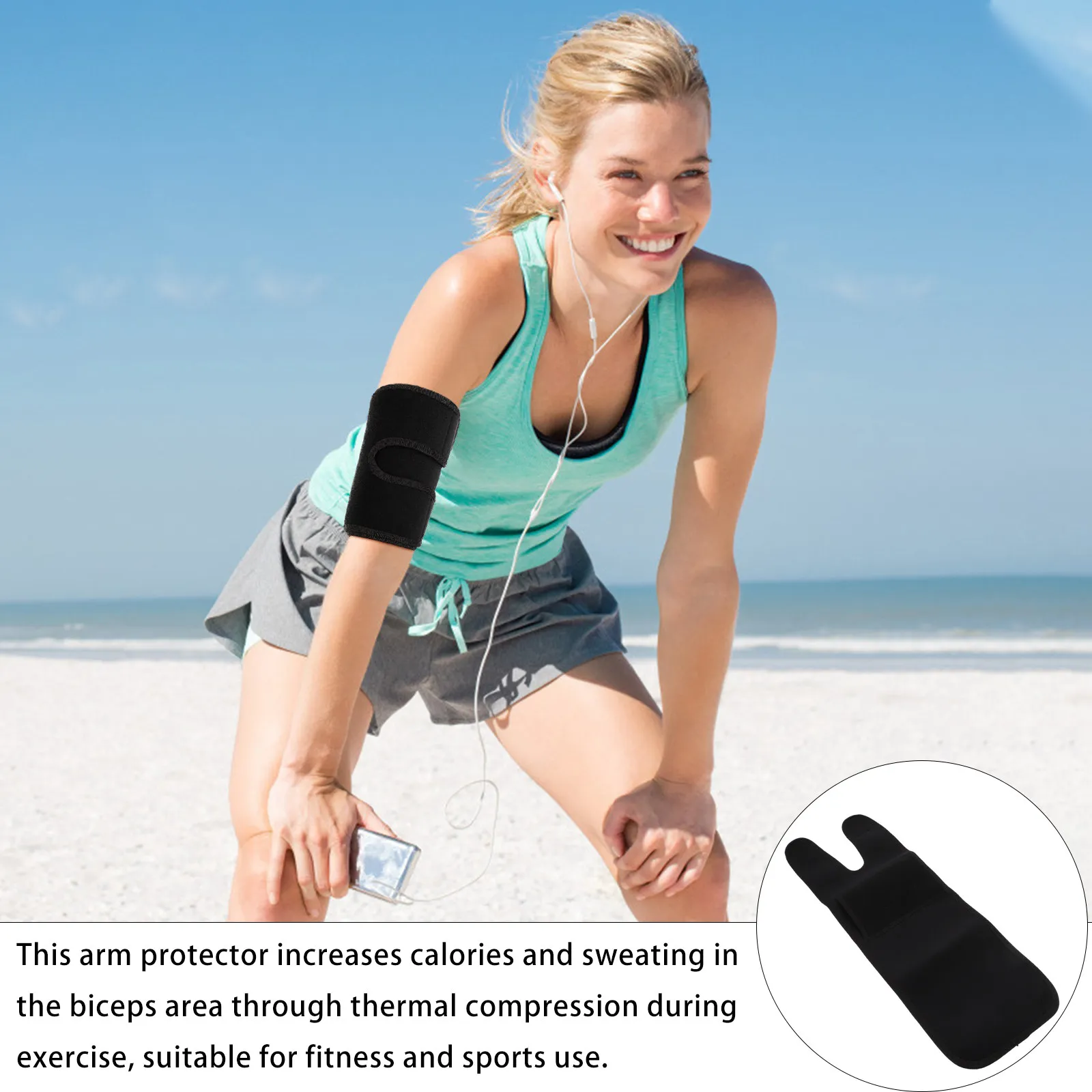 

Спортивный нарукавник для телефона (1 шт.), легкий, дышащий, противоскользящий, эластичный, с карманом для хранения, для бега и тренировок