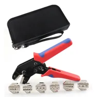 6 in 1 Crimping Pliers Set SN Series 02C/03H/06WF/2546B Replacement Head 4mm Slot Jaws with Bag Set Pliers Accessories