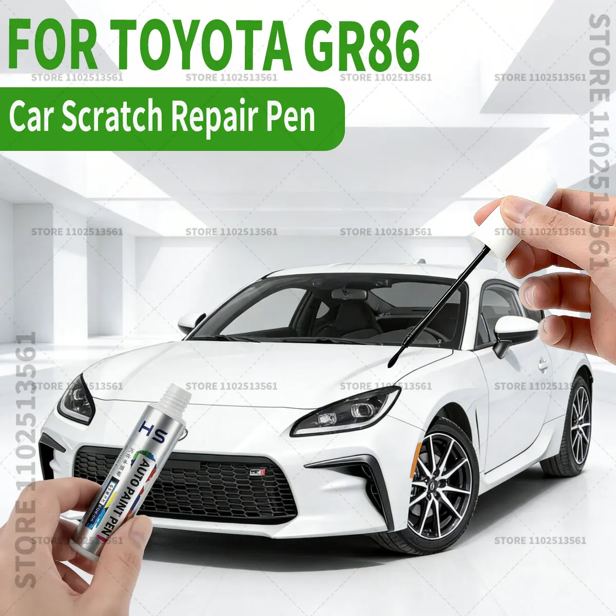 

Ручка-корректор для ремонта лакокрасочного покрытия автомобиля Toyota GR86 (2016-2025), аксессуары для устранения царапин, цвета: оранжевый 4R8, перламутровый белый 090, красно-оранжевый 4R8, черный