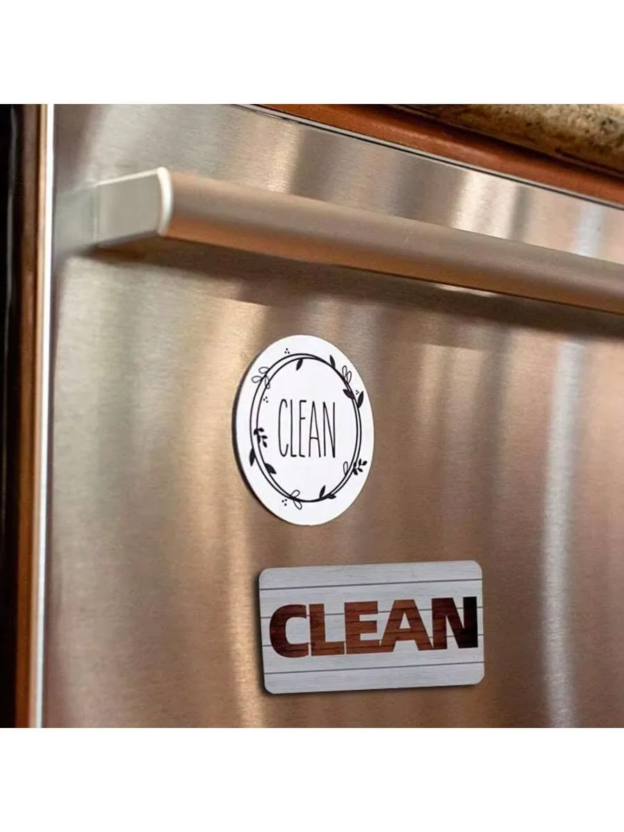 1pc Dishwasher Status Indicator Magnet, Kitchen Appliance Clean Dirty Sign Reminder Fridge Decor Magnet