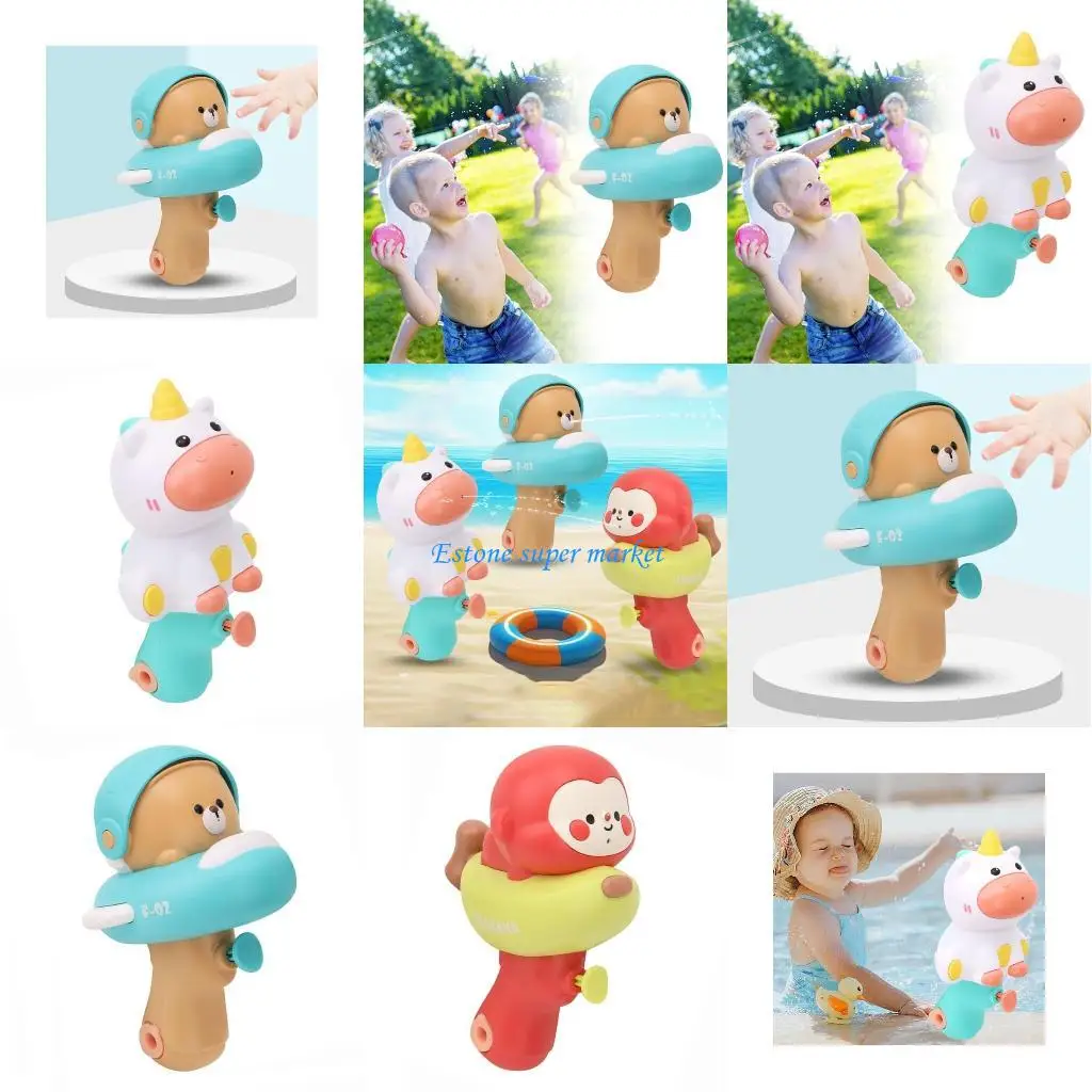 

090B Ручные водяные пистолеты Мультяшные водяные пистолеты Летняя охлаждающая игрушка Детские водяные пистолеты на открытом