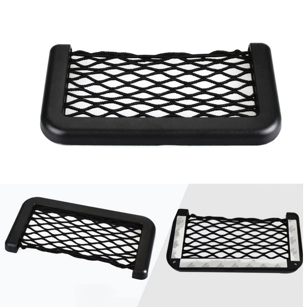 

Auto Seat Side Interior Back Sundries Pocket Mesh Storage Bag Phone Net Pocket Holder Car Storage Bag Elastic Flexible Nets