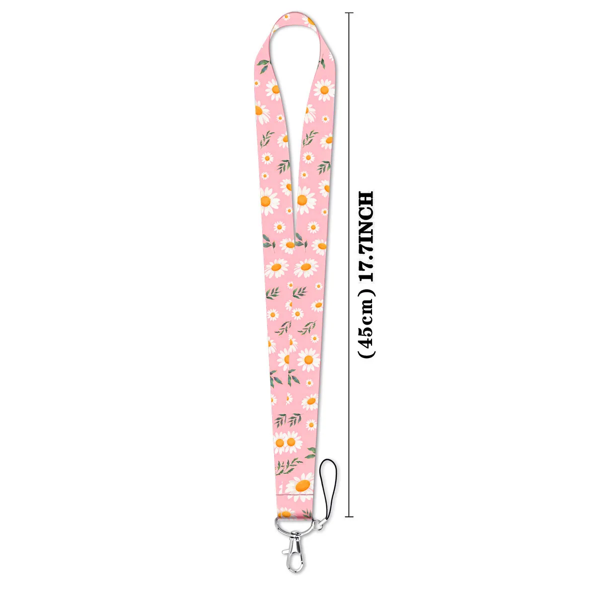 Flowers Love Hearts Lanyard For Keys ID Credit Bank Card Cover Badge Holder Phone Sweet Key Lanyard Keychain Accessories Gifts