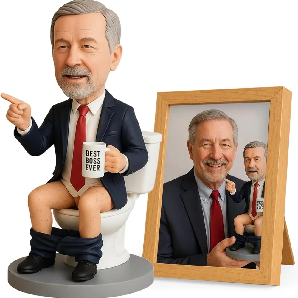 Custom Bobblehead 6/7/8 Inch Personalized Bobblehead Dolls, Handmade Figurine Sculpture from Your Photo, Unique Gift for Boyfrie