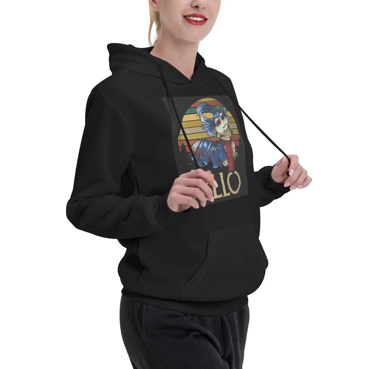 Labyrint De Worm Ello Cult Labyrint Vintage Retro Hoodies Trui Herfst Winter Mannen Vrouwen Paar Sweatshirt Lange Mouw Tops