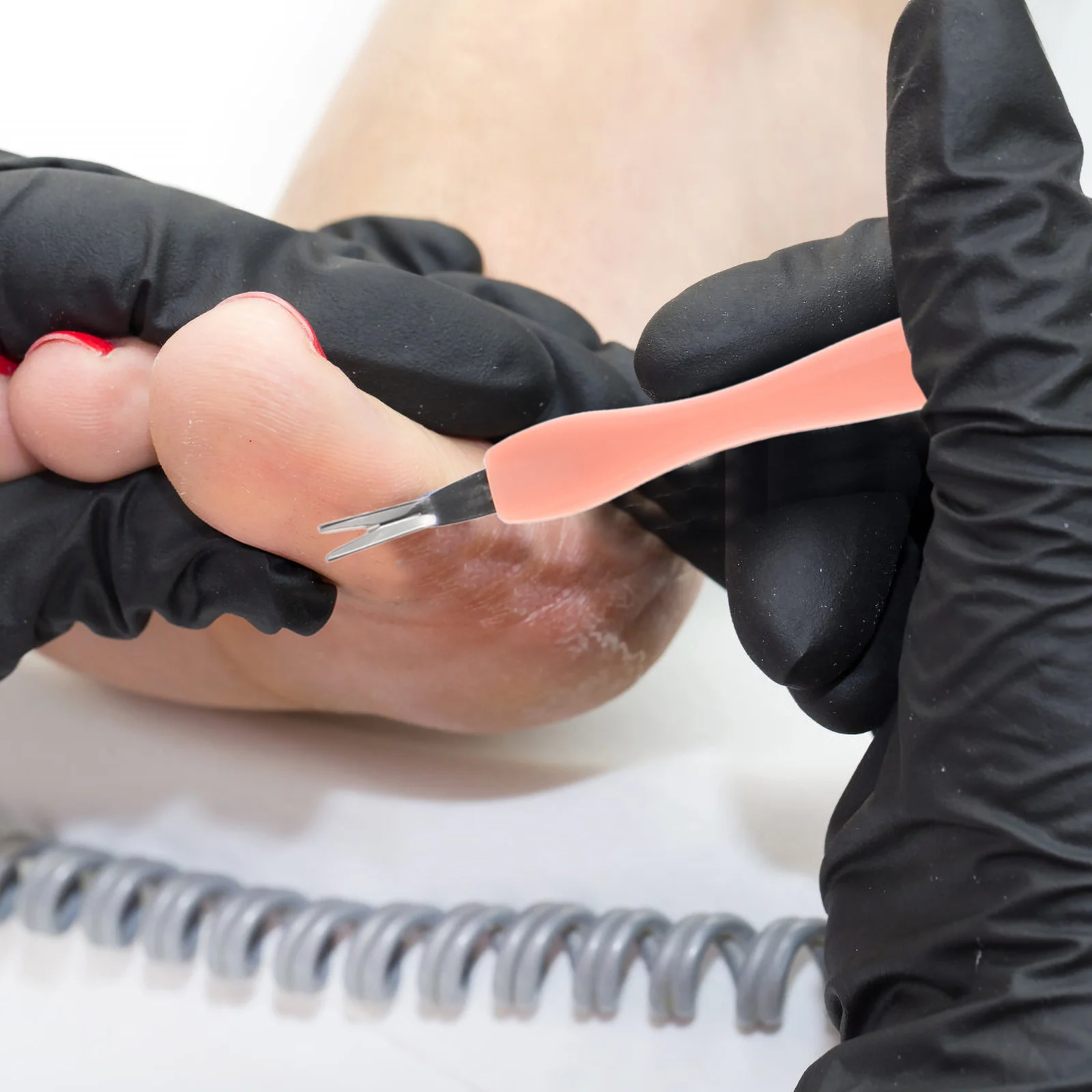 5 قطعة مجموعة أدوات مانيكير متعددة الوظائف أداة تشذيب البشرة الفولاذ المقاوم للصدأ مسمار انتهازي للمنزل صالون استخدام أداة إزالة الجلد الميت عدة #3