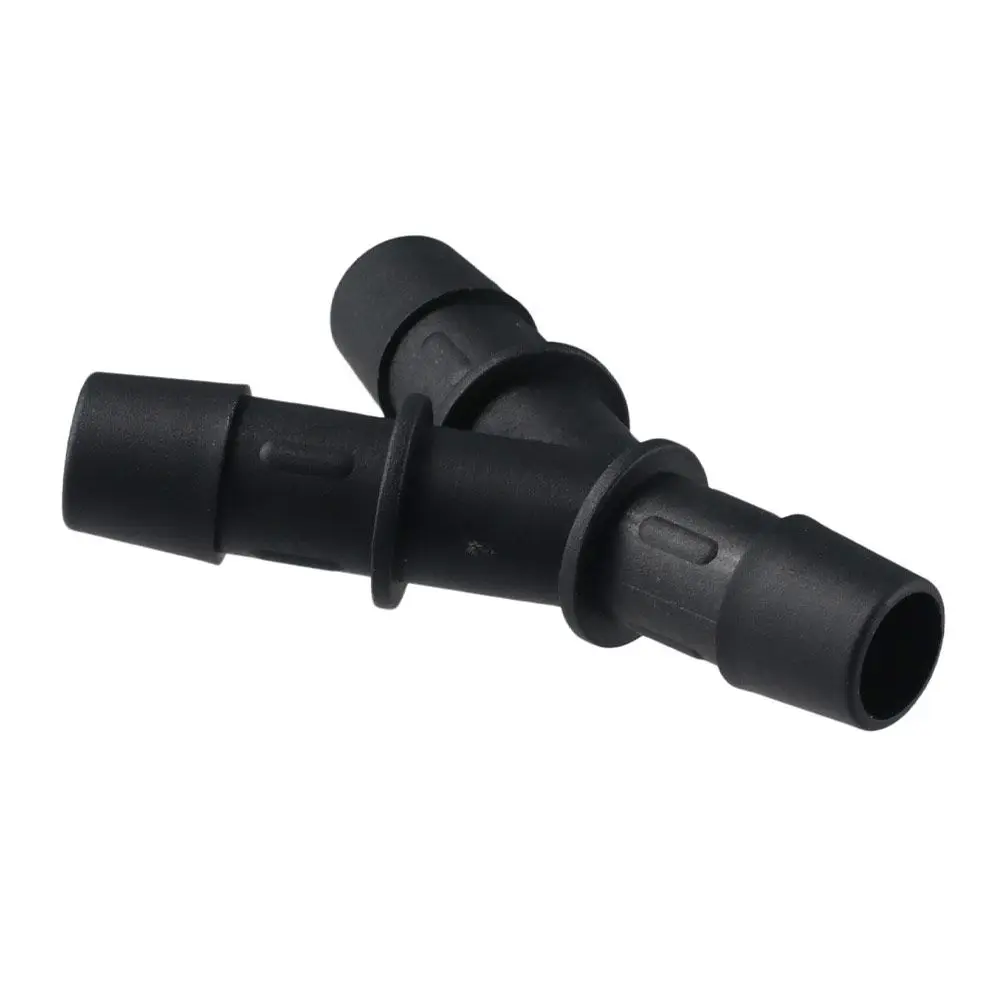 Pipe 13mm Flow Diverter Black Nylon Barbed Y-Connector Pump Pipe