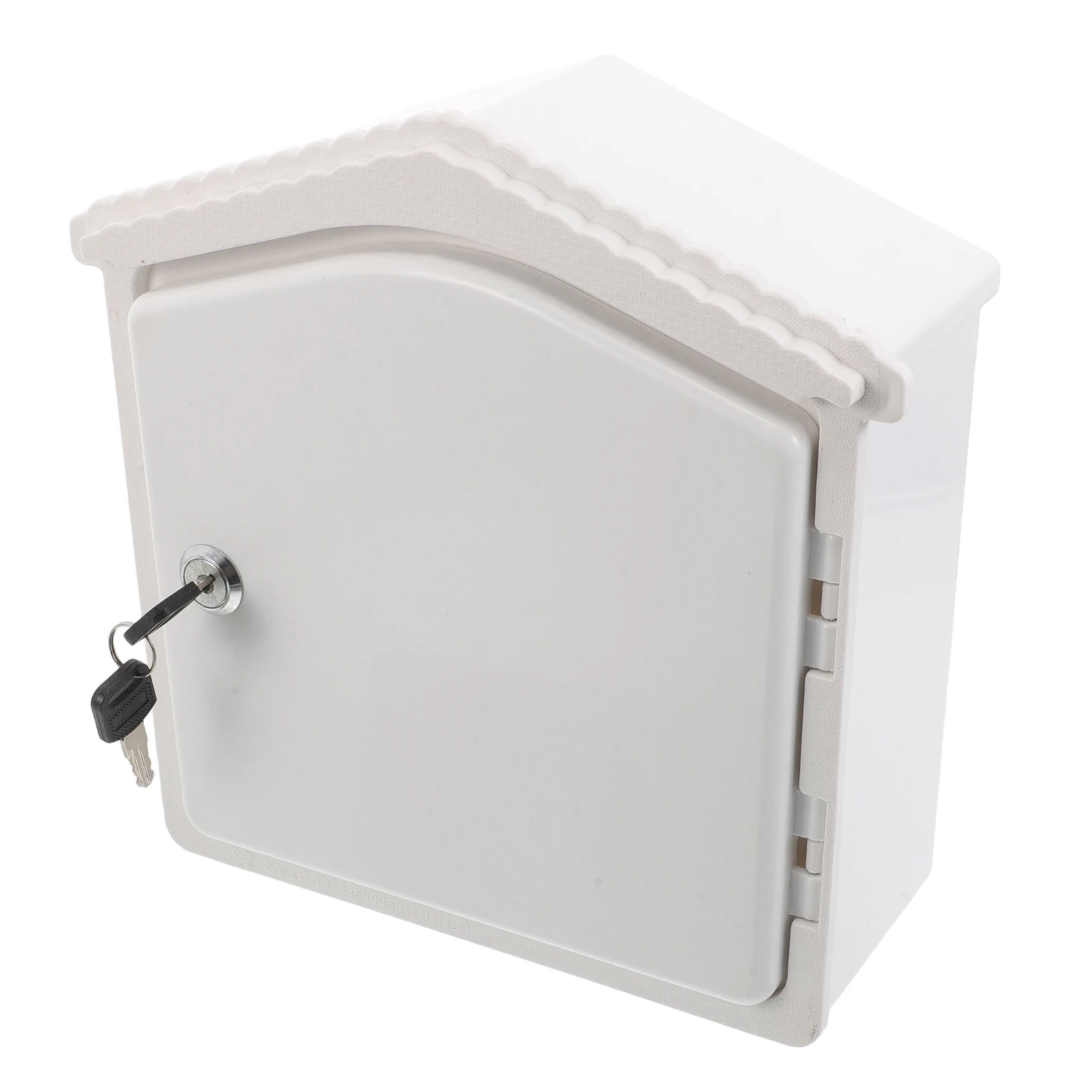 

Wall Mounted Milk Box Insulated Container White Front Porch Holder Packages Design Outdoor Use Sturdy Material Space