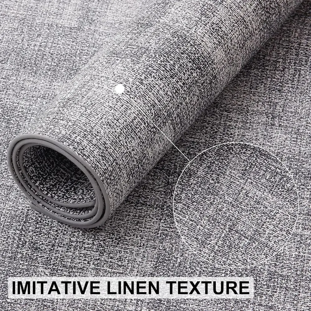 12-Pack Heat-Resistant PU Leather Placemats, Waterproof and Wipeable for Indoor/Outdoor Dining, Easy Clean, Smokey Grey