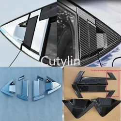 For Honda Vezel HR-V HRV 2021-2024 Chrome Carbon Fiber Rear Door Handle Bowl Protector Frame Sticker Car Styling Accessories