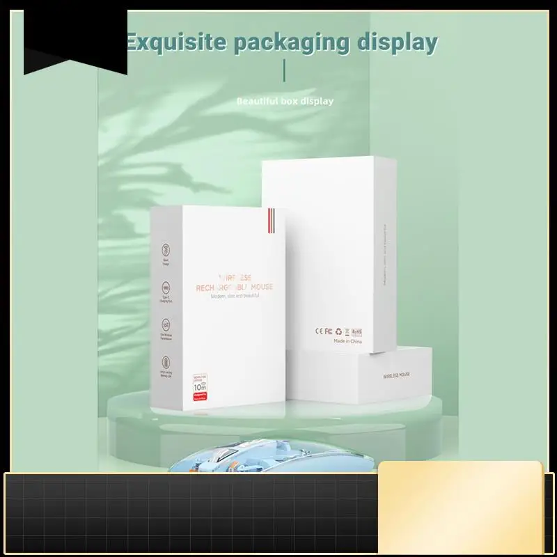 

FMOUSE Wireless Mouse Bluetooth 5.1 2.4G Tri-Mode Gaming Mouse Ergonomic Mute Transparent Mouse For PC Laptop Cell Phone-N33R