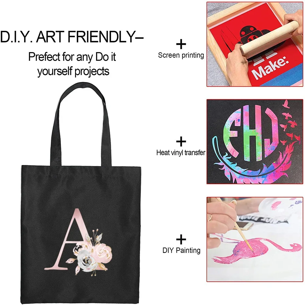 Bags for Women Tote Bag Shopping Bags Pink Flower Pattern Series Eco Shopper Shoulder Bag College Student Canvas Handbag 2024 3