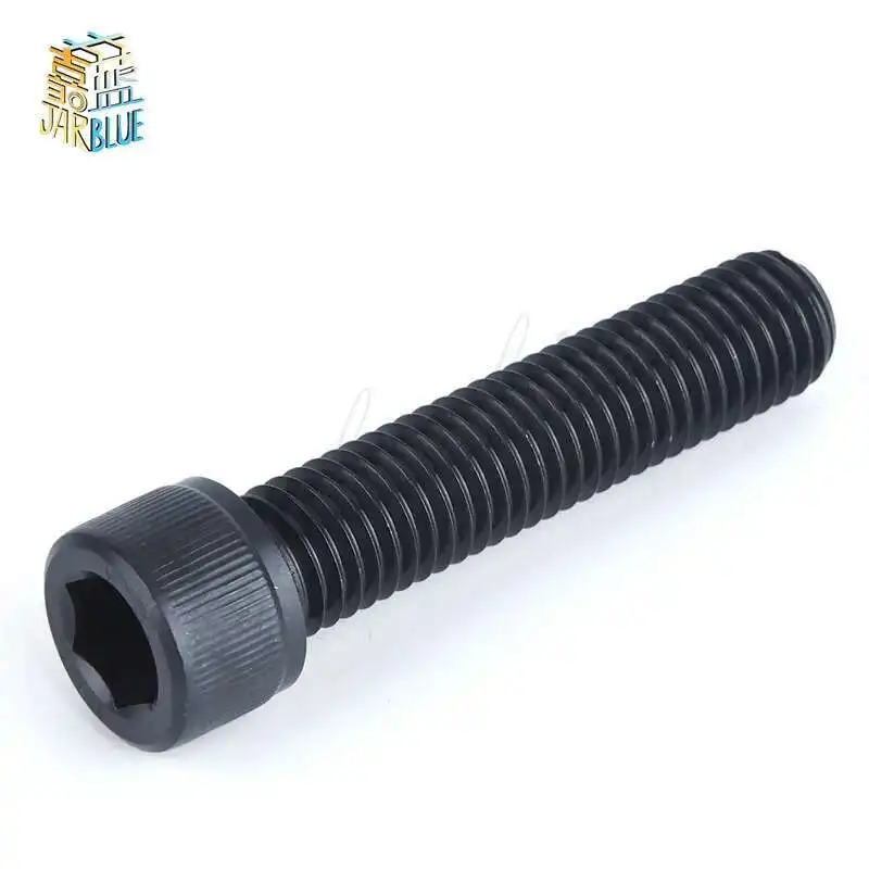 Metric Thread DIN912 M3 Black Grade 12.9 Alloy Steel Hex Socket Head Cap Screw Bolts M3*(3/4/5/6/7/8/9/10/12/14/15~50) mm