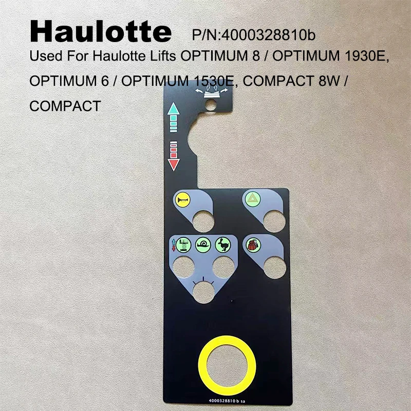 

4000328810 b HA- 4000328810 b Наклейка для лифтов Haulotte OPTIMUM 8 / OPTIMUM 1930E, OPTIMUM 6 / OPTIMUM 1530E, COMPACT 8W / COMPACT