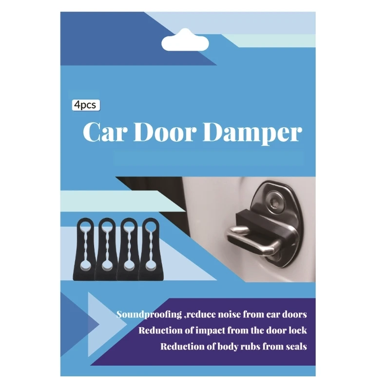 

4Pcs Car Door Lock Sound Deadener Damper Buffer Rattling Screaks Soundproof Deaf Seal Buffer Auto Accessory