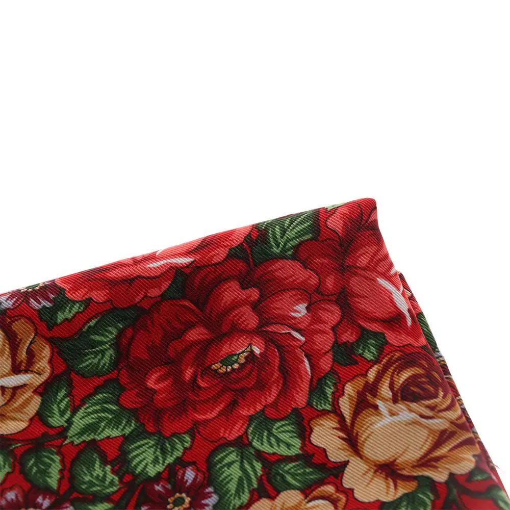 Modny szal w stylu vintage z pashminy, z nadrukiem, w rosyjskim stylu, duży rozmiar, z frędzlami, chusta, szal, kwadratowy szal