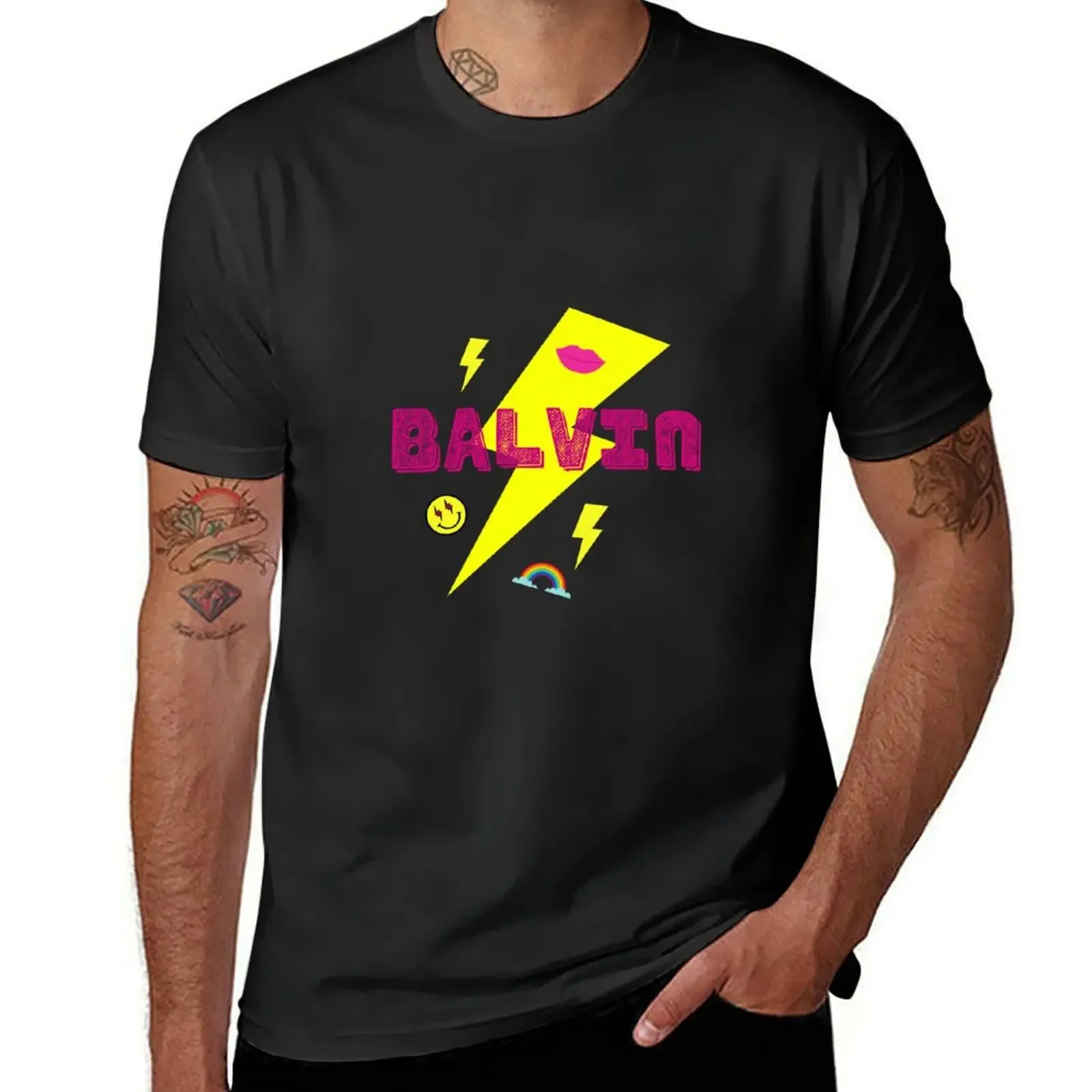 J Balvin T-Shirt quick drying kawaii clothes korean fashion new edition black t-shirts for men