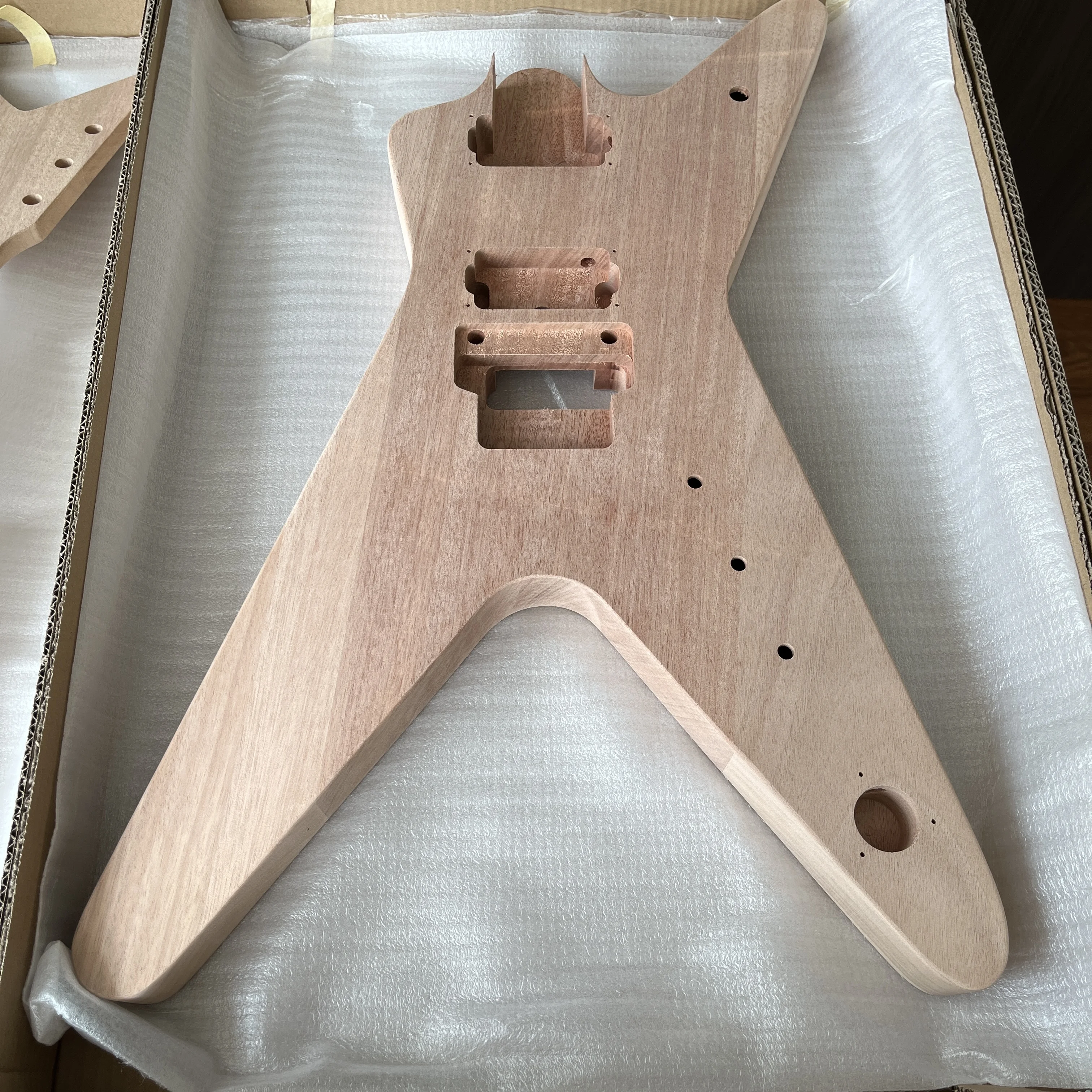 Costom Electric Guitar DIY Kit Unfinished Body Rosewood Fretboard Complete Assembly Parts Christmas Gift Free Shipping