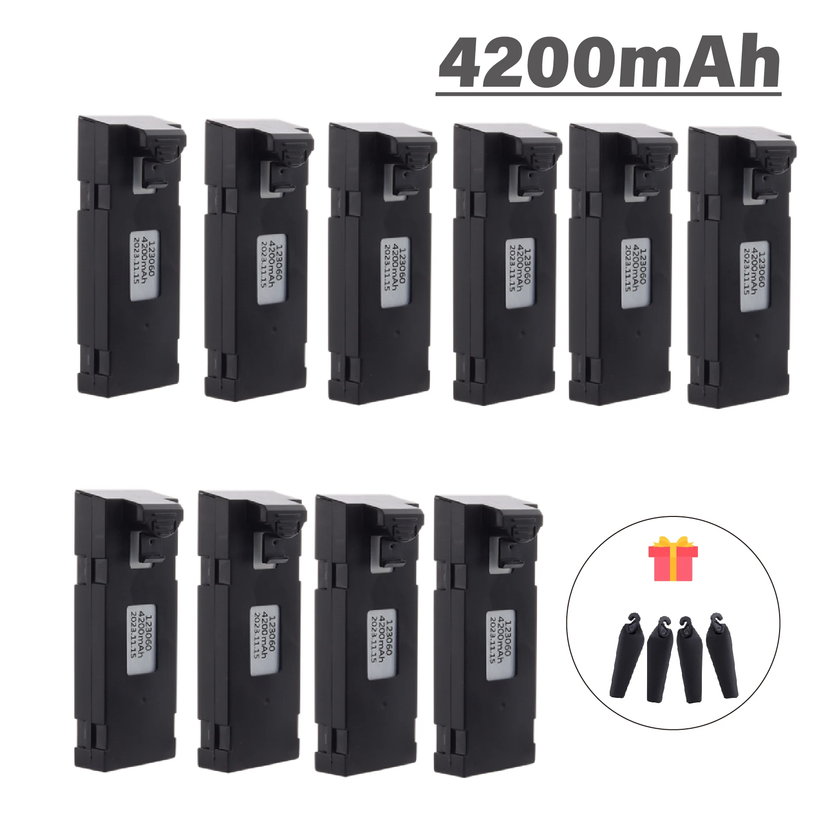 4200mAh Rechargeable Lipo Battery For RC Drone E88 E88PRO E99 P1 K3 P10 A13 S98 E525 RC 3.7V drone Battery Quadcopter Parts